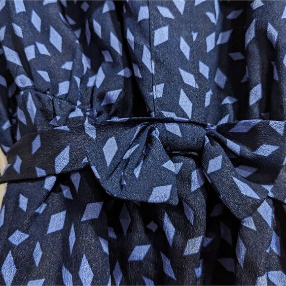 I Love H81 Sheer Blue Mini Dress with Attached Belt, Women's Small Petite - Picture 5 of 9